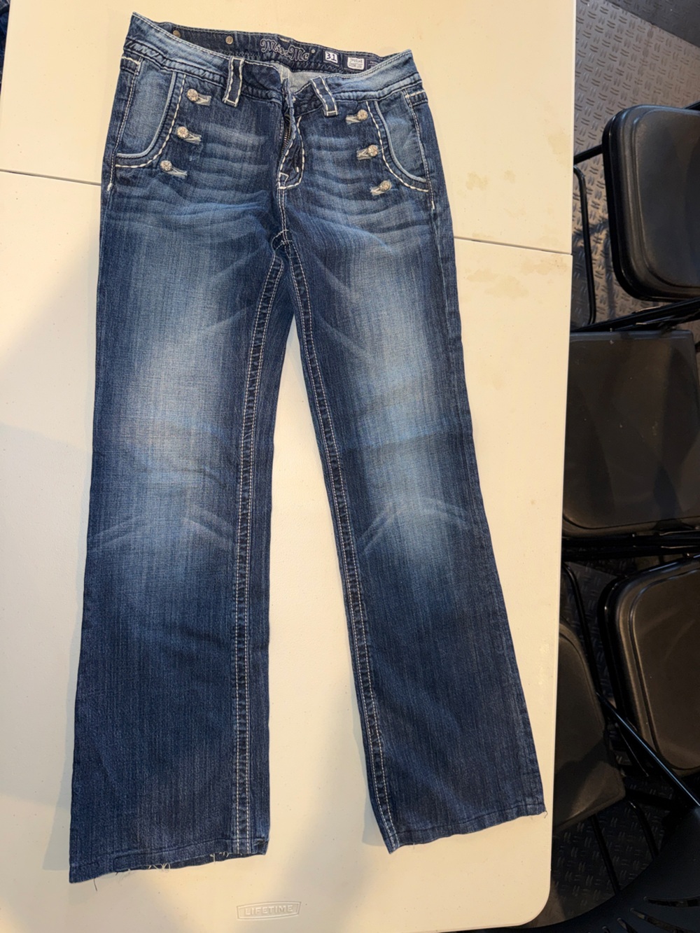 Miss Me Skinny Jeans Blue Waist 31